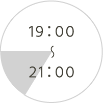 19：00～21：00