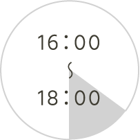 16：00 ～ 18：00